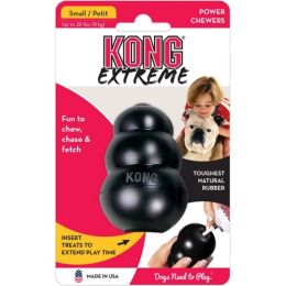 KONG Extreme KONG Dog Toy (Option: Black - Small - Dogs up to 20 lbs (2.75" Tall x .75" Diameter))