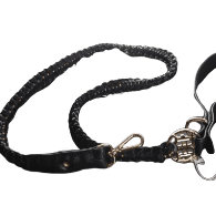 Handmade Braided Dog Leashes (Color: Black & Grey)